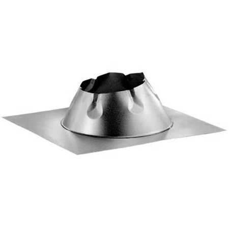6" Duravent DuraTech 8" 0-6/12 Adjustable Roof Flashing - 6DT-F6L