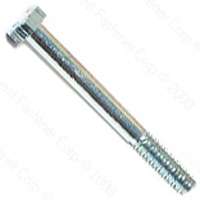Midwest 00011 Hex Bolt, 1/4-20 x 2-1/2 in, Steel, Zinc Plated, Grade 2