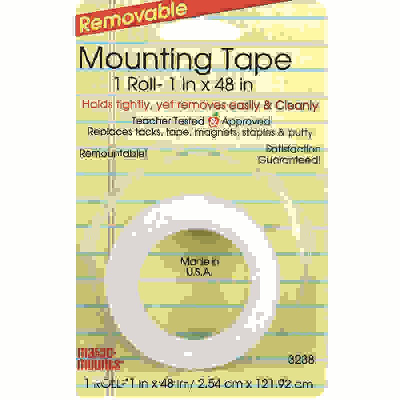 Removable Mounting Tape, 1" x 48" Roll