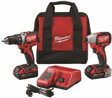 MILWAUKEE� M18� LITHIUM-ION CORDLESS COMPACT BRUSHLESS DRILL DRIVER & IMPACT DRIVER COMBO KIT