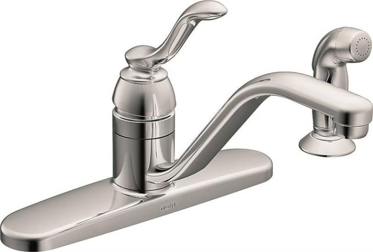 Banbury One-Handle Low Arc Kitchen Faucet, Chrome