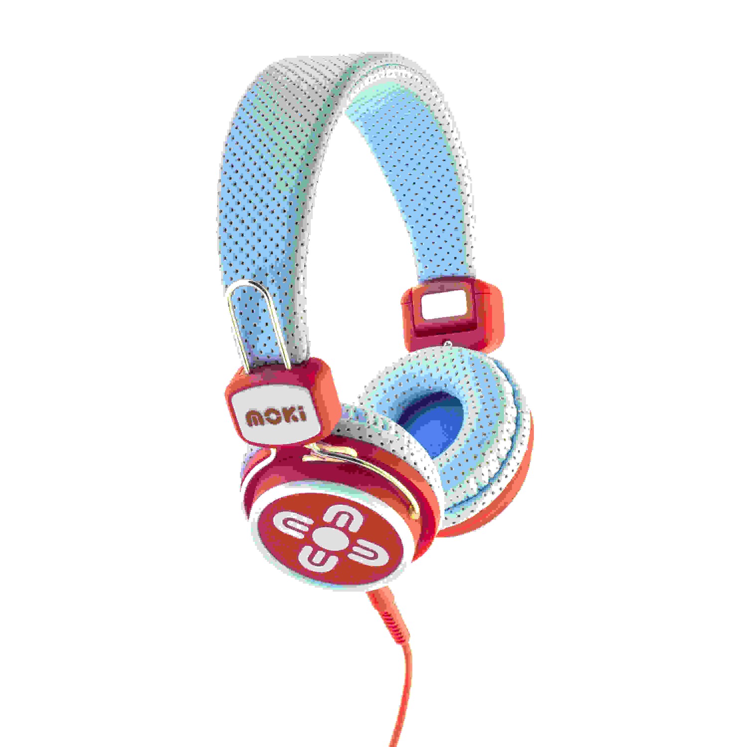 MOKI ACC HPKSBR BLUE/RED KIDS SAFE HEADPHONES