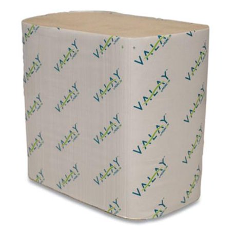 Valay Interfolded Napkins, 1-Ply, 6.3 x 8.85, Kraft, 6,000/Carton