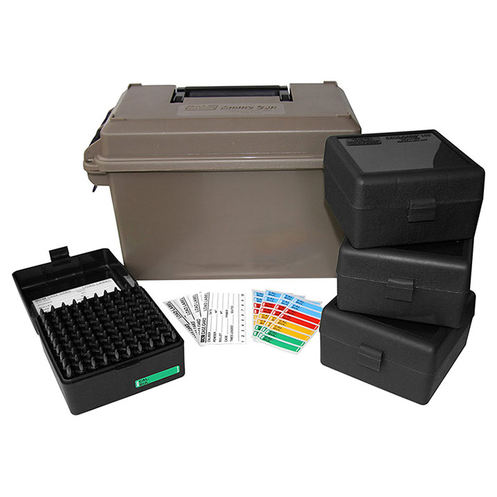 MTM 223 Ammo Can for 400 rd. Includes 4 each RS-100's Dark Earth