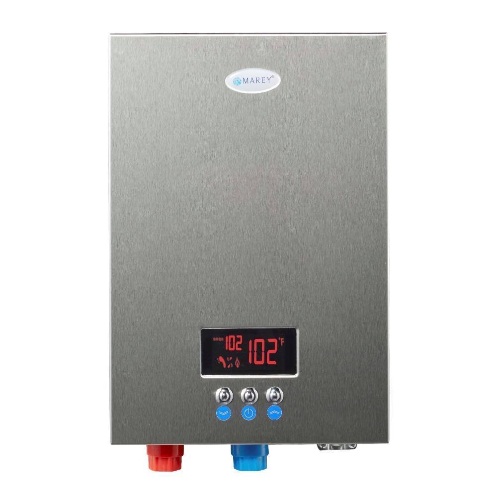 Marey ECO270 220V Self-Modulating 27 kW, 6.5 GPM Multiple Points Tankless Electric Water Heater 