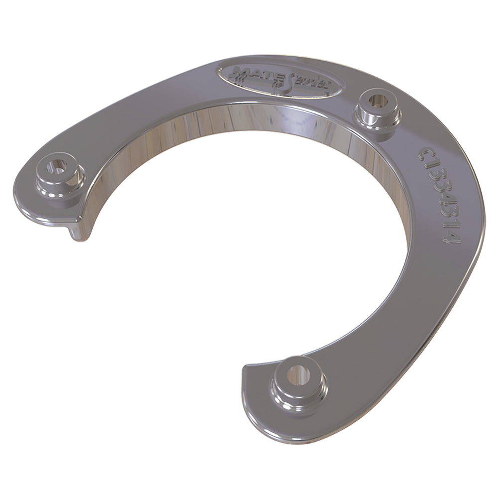 Mate Series Stainless Steel Rod & Cup Holder Backing Plate f/Round Rod/Cup Only f/3-3/4" Holes