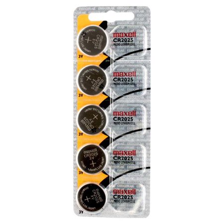 Maxell Ecr2025 Lithium 3V Battery 5-Pack