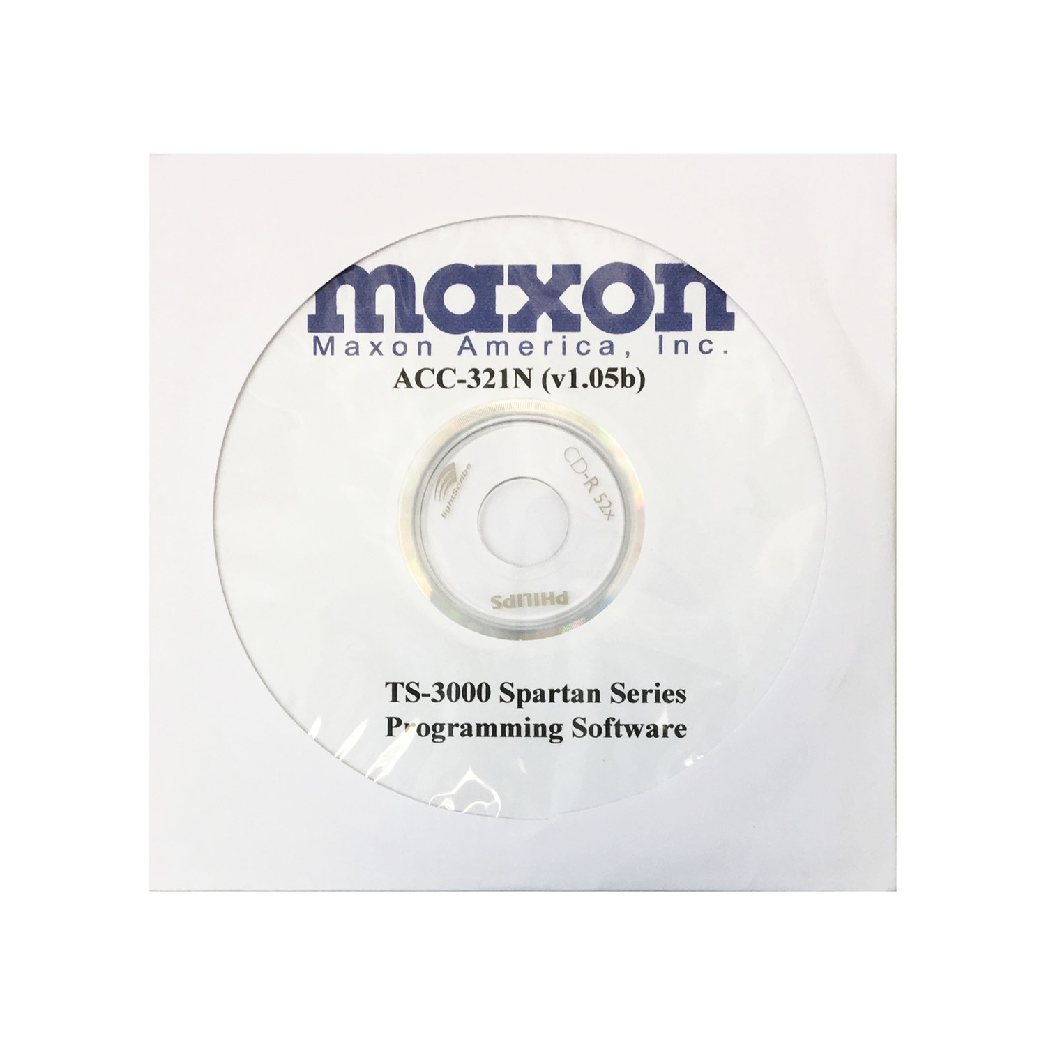 MAXON- ACC321N PROGRAMMING SOFTWARE FOR TS3000 SPARTAN SERIES RADIOS