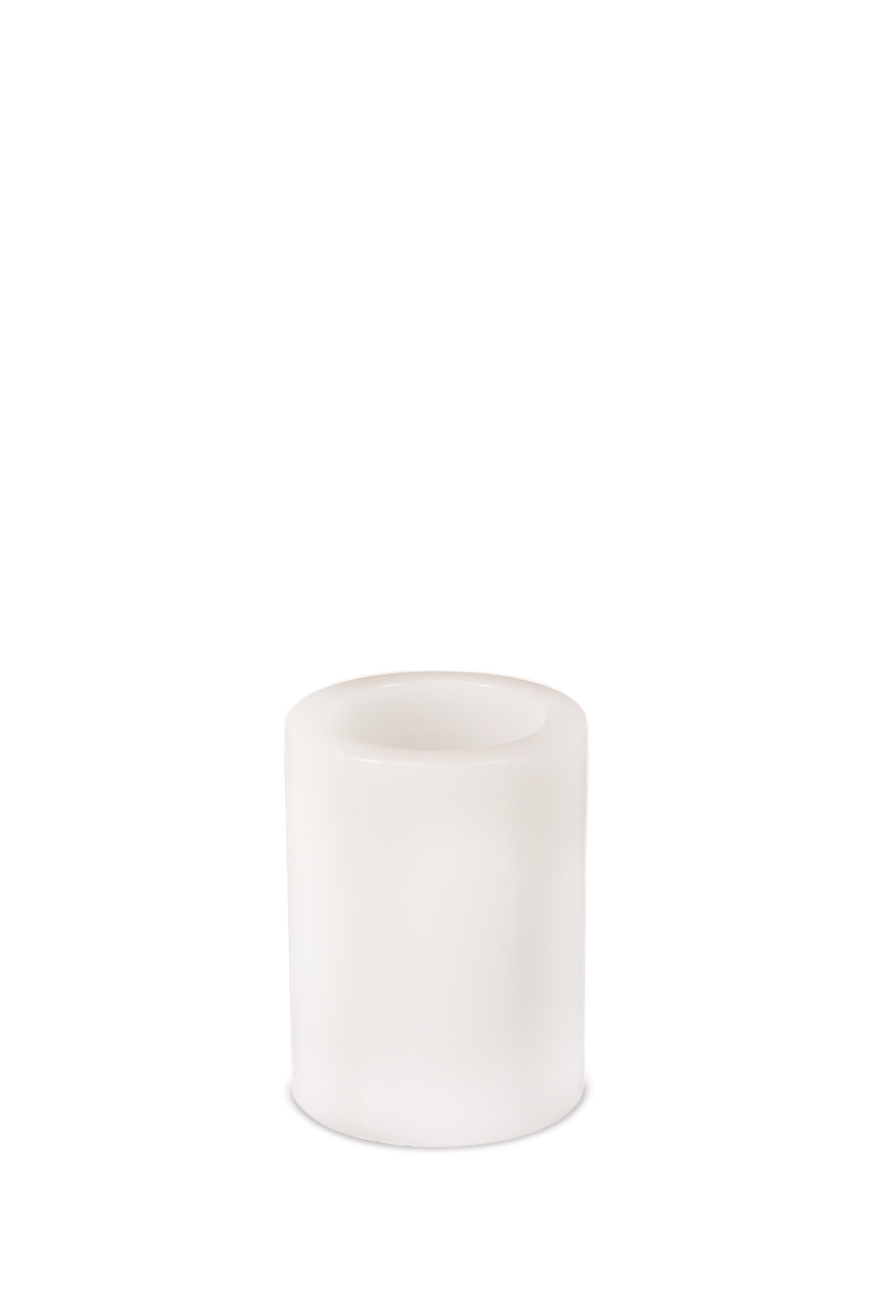 LED Wax Pillar Candle (Set of 6) 3"Dx4"H Wax/Plastic - 2 C Batteries Not Incld.