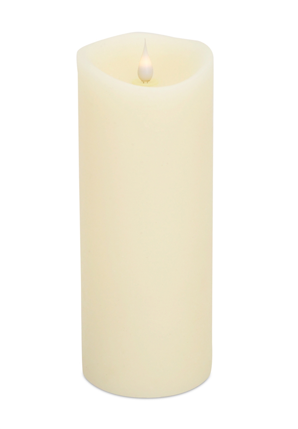 Simplux LED Designer Candle W/Remote 3.5"Dx9.25"H Wax/Plastic