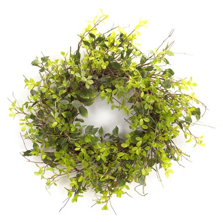 Oversized Mixed Foliage Wreath 30"D Polyester/Twig
