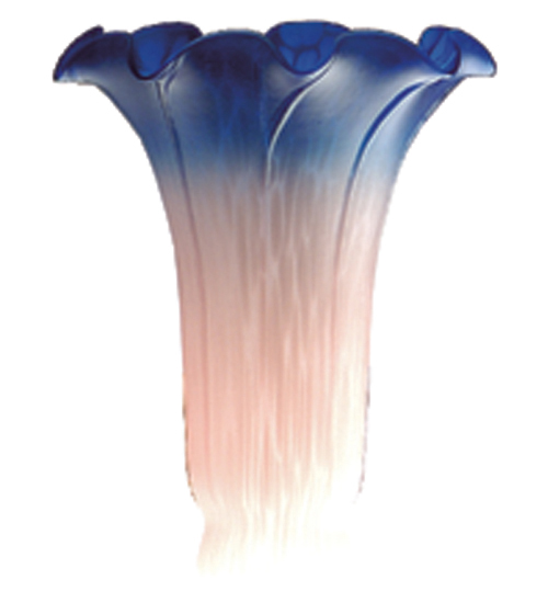 4"W x 6"H Pink/Blue Lily Shade