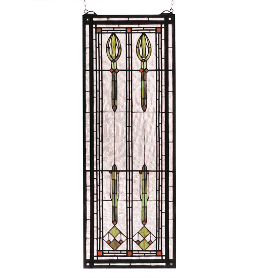 11"W X 30"H Spear of Hastings Stained Glass Window