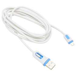 Mbs Micro USB To USB Sync Cable Wht 6Ft
