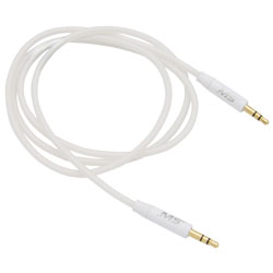 MBS 3.5MM TO 3.5MM AUX CABLE FOAM WHT
