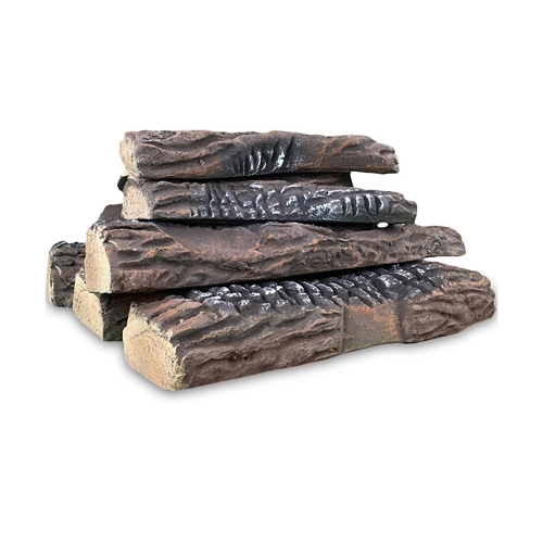 10 PCS Ceramic Fireplace Logs