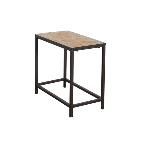Accent Table - Terracotta Tile Top / Hammered Brown