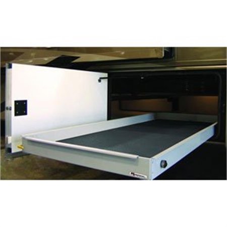 FULLY ASSEMBLED 60% EXTENSION 26INX48IN CARGO TRAY W/ CARPET