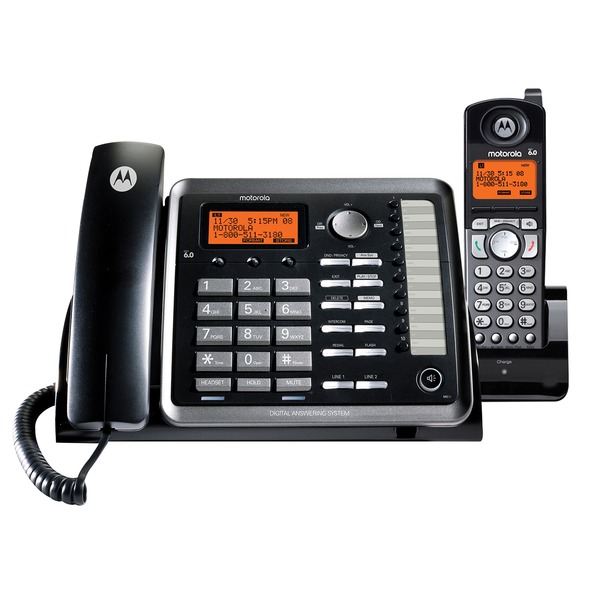 Motorola ML25255 ML25255 2-Line Corded Desk Phone Digital Answering System
