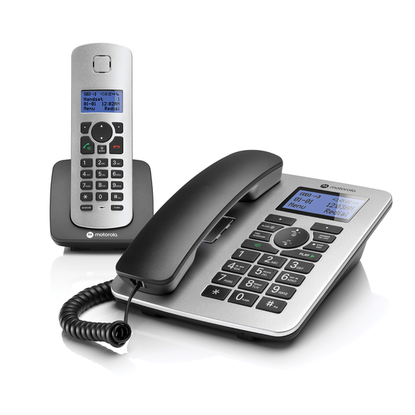 Motorola C4201 Corded and Cordless Phone with Caller ID and Answering System