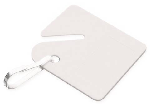 LUCKY LINE� PLASTIC CABINET KEY TAG, WHITE, 20 TAGS PER PACK