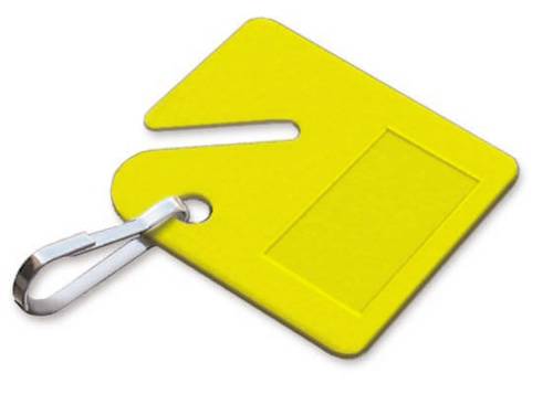 LUCKY LINE KEY CABINET TAG YELLOW