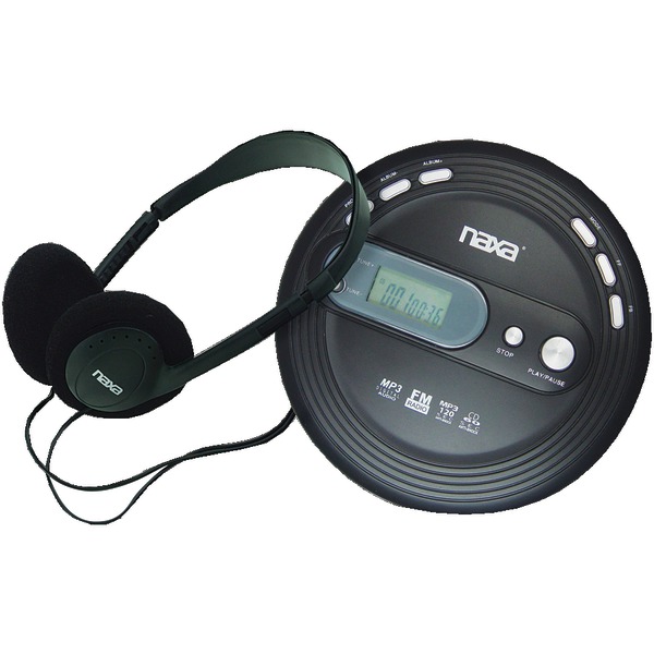 Naxa NPC330 Slim Personal CD/MP3 Player with FM Radio