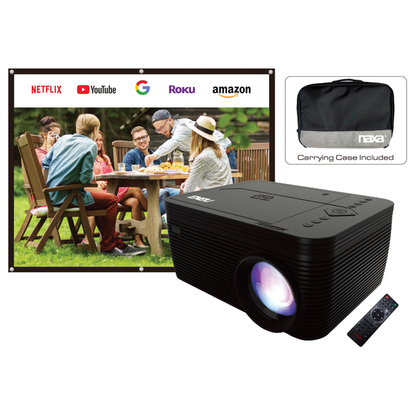 Naxa NVP-2501C NVP-2501C 150-Inch Home Theater LCD Projector Combo with Built-In DVD Player and Bluetooth