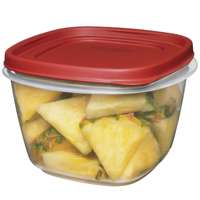 Eazy Find Lids 1777088 Square Food Container, 7 Cup, Plastic, Clear