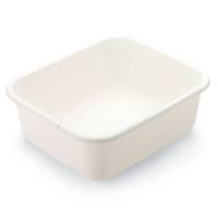 Rubbermaid 2951ARWHT Dish Pan, 11.4 qt Capacity, 14.45 in W x 5.67 in L x 12.55 in H, Plastic