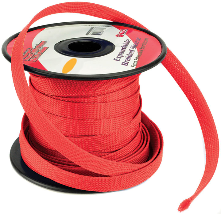 Installation Solution Expandable Braided Sleeve Red 3/8
