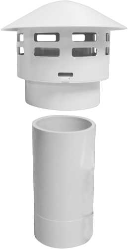 NORITZ� PVC CONCENTRIC VERTICAL ADAPTER SET, FOR USE WITH VK3-H-PVC