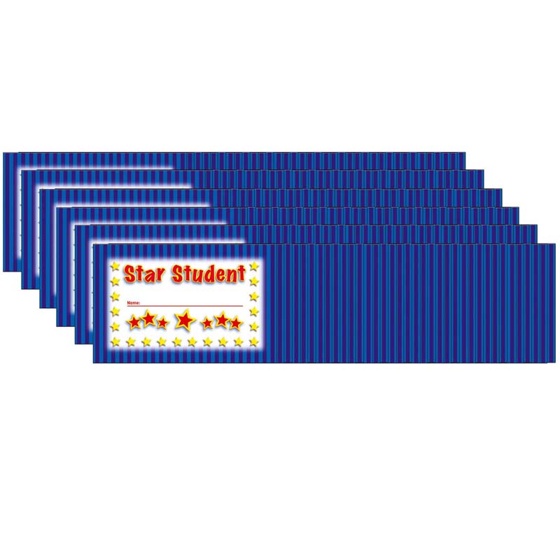 Star Student Punch Cards, 36 Per Pack, 6 Packs