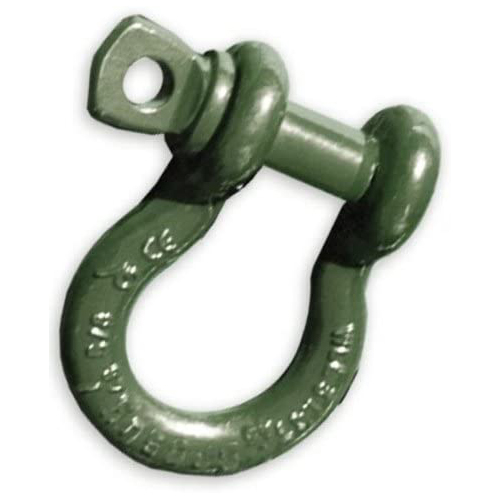 7/8 inch X-Large D-Shackle - OD Military Green Powdercoated (SINGLE) (4X4 RECOVERY)