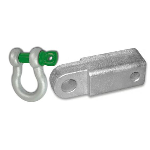 2 inch Steel Receiver Bracket w/ VanBeest "Green Pin" D-Shackle & Locking Hitch Pin (OFF-ROAD RECOVERY)