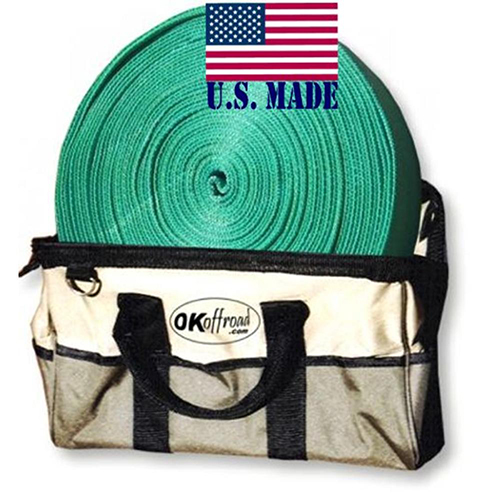 U.S. made XD SNATCH STRAP (4 inch X 30 ft) w/ HD Carry Bag (OFF-ROAD RECOVERY)