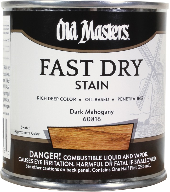 60816 Half Pint Dark Mahogany Fast Dry