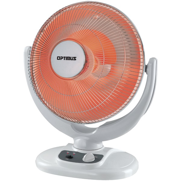 Optimus 14" Oscillation Dish Heater with Tip-Over Safety Switch