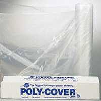 LBM Poly 4X10-C Polyfilm, 4 mil T, 10 ft W x 100 ft L, Clear, Plastic