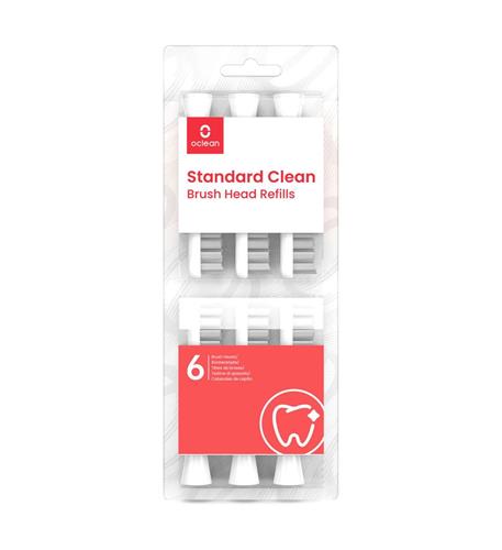 Standard Clean Brush Heads 6-pack