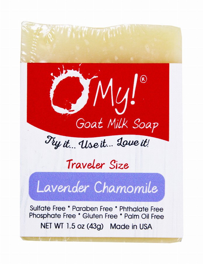 O My! Goat Milk Soap Bar - 1.5oz Traveler BarLavender & Chamomile