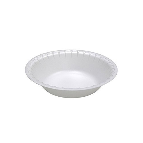 Laminated Foam Dinnerware, Bowl, 6" Diameter, 12 oz, White, 1,000/Carton