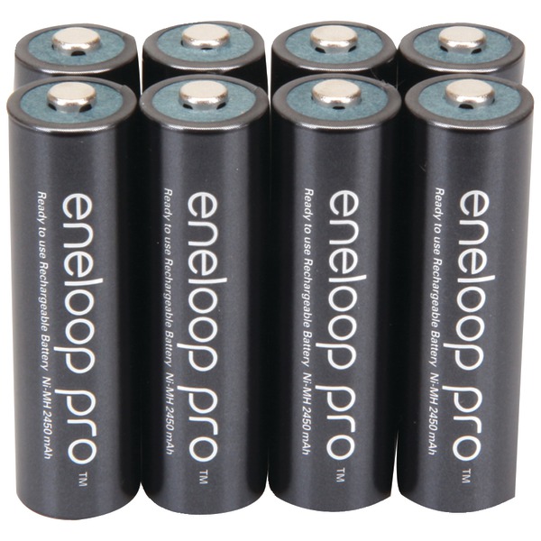 PANASONIC BK-3HCCA8BA eneloop Rechargeable XX Batteries (AA; 8 pk)