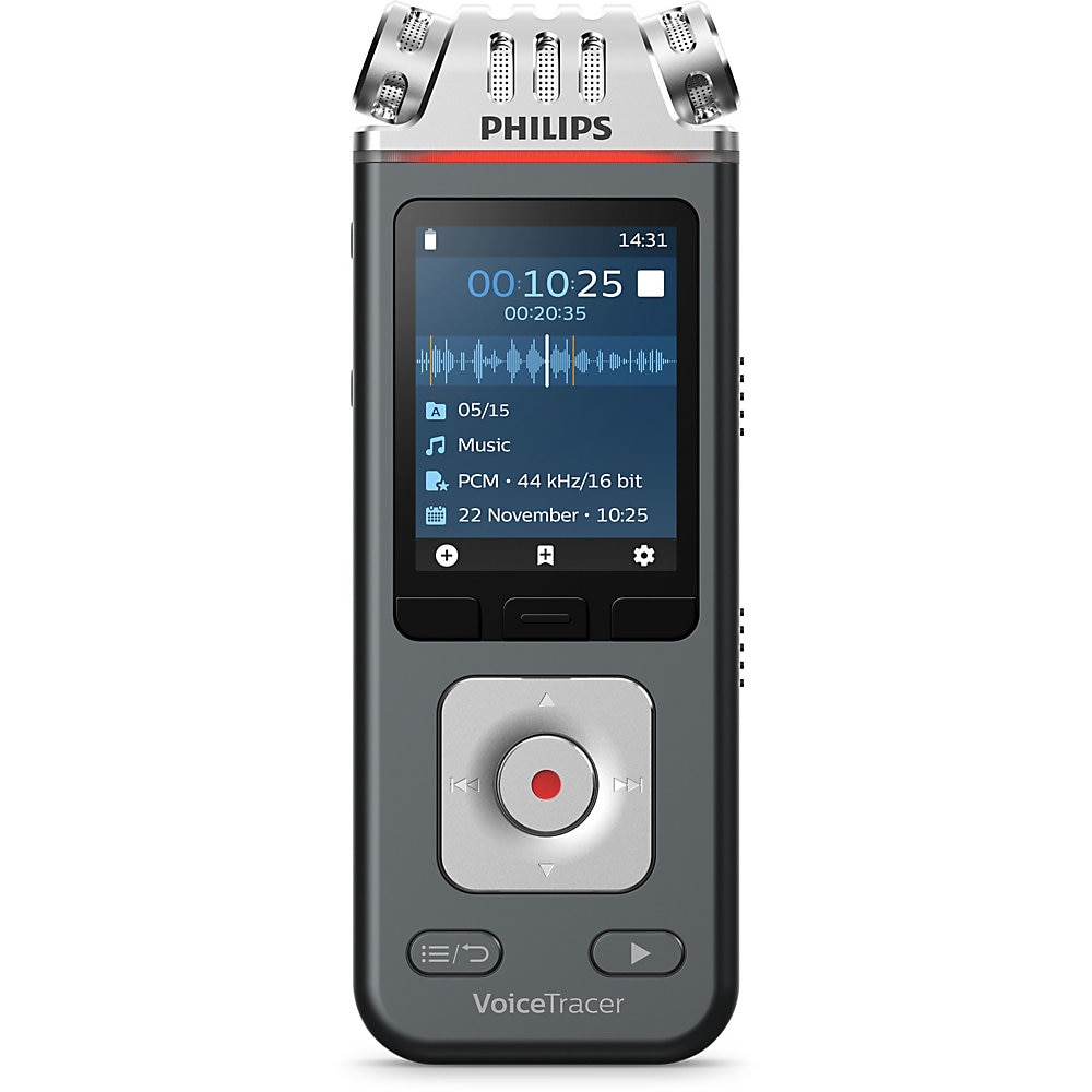 Voice Tracer 6110 Digital Recorder, 8 GB, Black