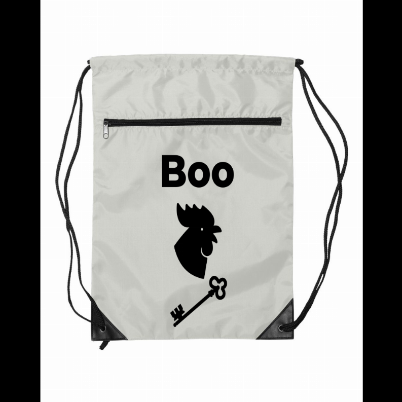 Drawstring Bag - WhiteBoo-Cock-Key Drawstring Bag