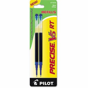 Refill for Precise V5 RT Rolling Ball, Extra Fine, Blue Ink, 2/Pack