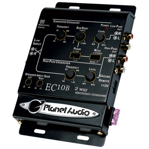 Planet 2-Way electronic crossover with remote woofer level control
