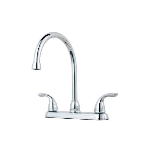 California Energy Commission Registered Lead Law Compliant 2 Handle High Arc Kitchen Faucet Less Spray