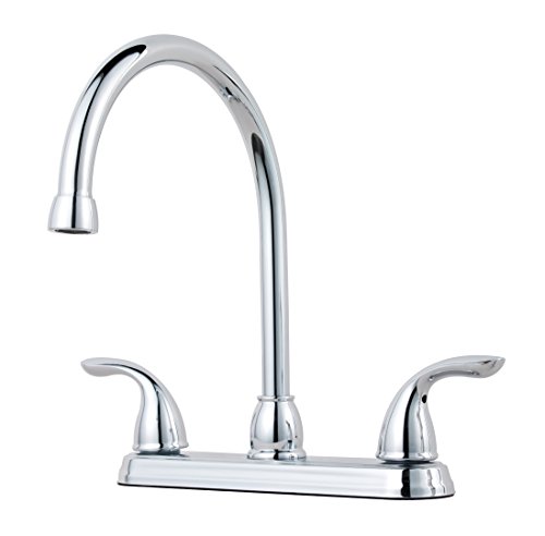 California Energy Commission Registered Lead Law Compliant 1.8 2 Handle Kitchen Faucet Less Spray Polished Chrome