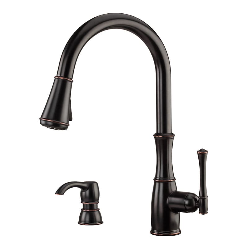 California Energy Commission Registered Lead Law Compliant SINGLE CONTROL PULL DOWN KITCHEN FAUCET